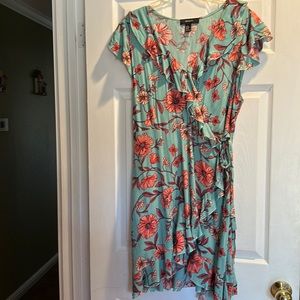 Wrap floral dress